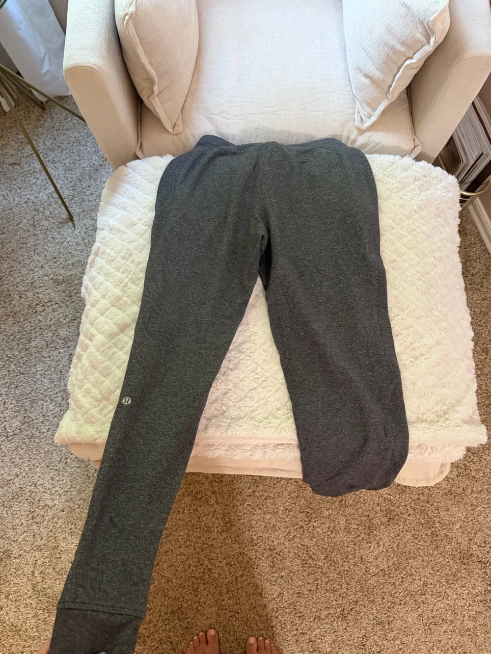 Lululemon Athletica Charcoal Gray Drawstring Joggers